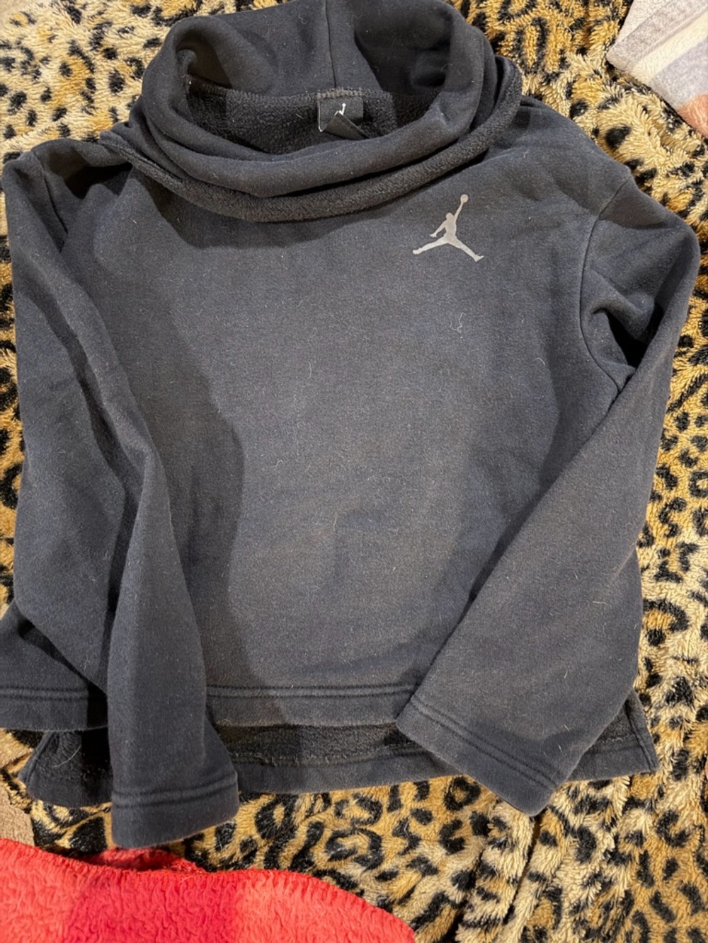 Jordan Black Hoodie with White Jumpman Tag